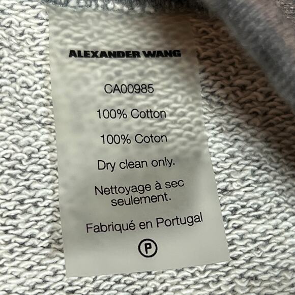 T Alexander Wang Sweatpants Womens Large Gray Pull On High Rise Jogger Leisure - Picture 5 of 10